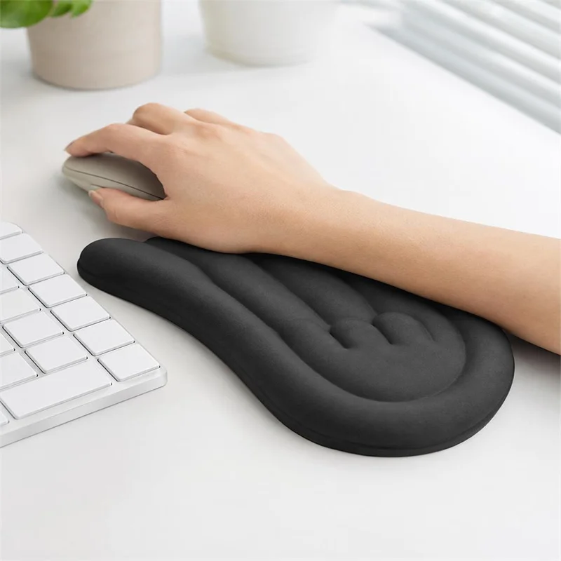 Creative Keyboard Mouse Pad Desktop Anti Slip Wrist Rest Ergonomic Design Wrist Protection Keyboard Mat For Home Office