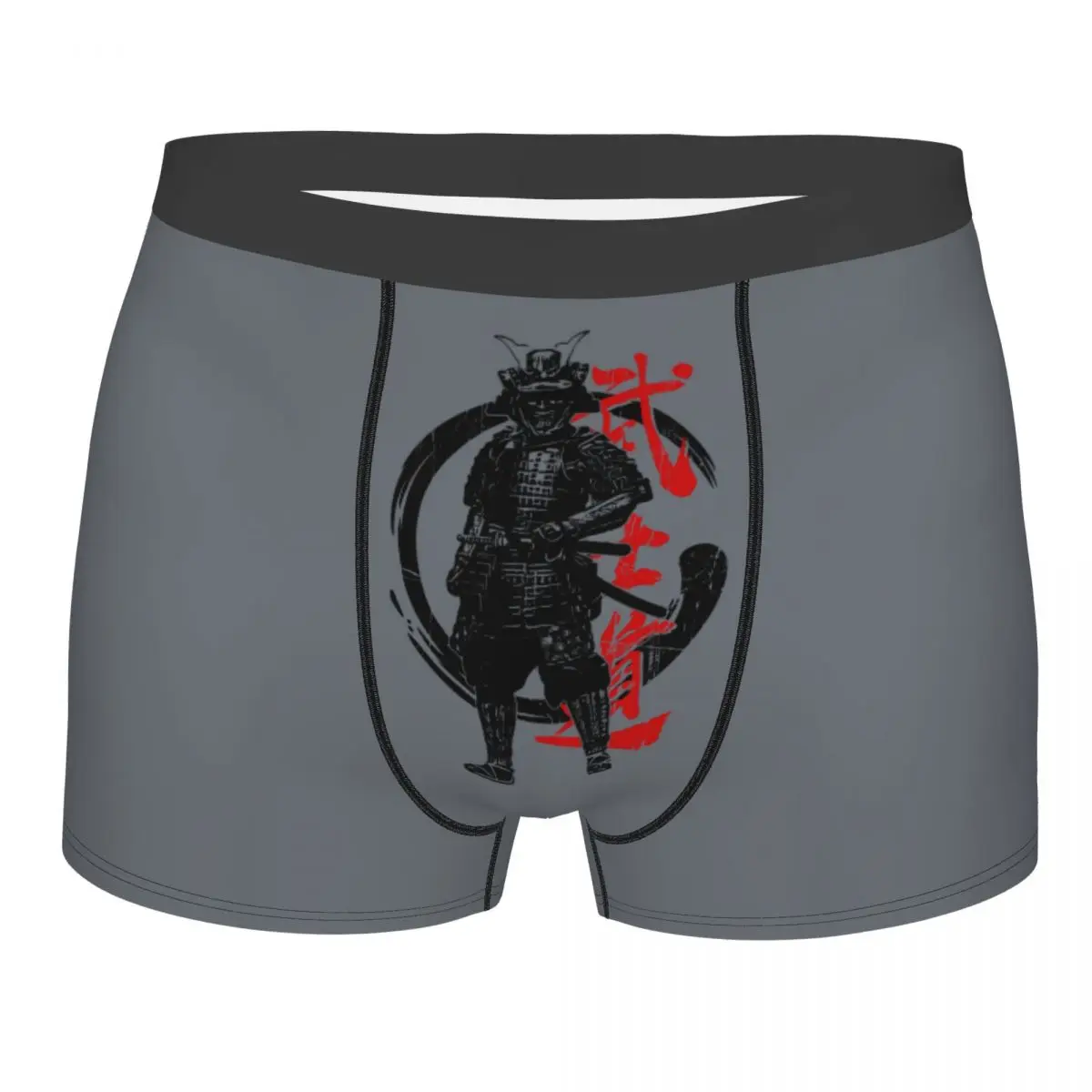 

Мужское нижнее белье на заказ Cool Bushido Samurai Warrior, японские боксеры для боевых искусств, мягкие шорты, трусы, трусы
