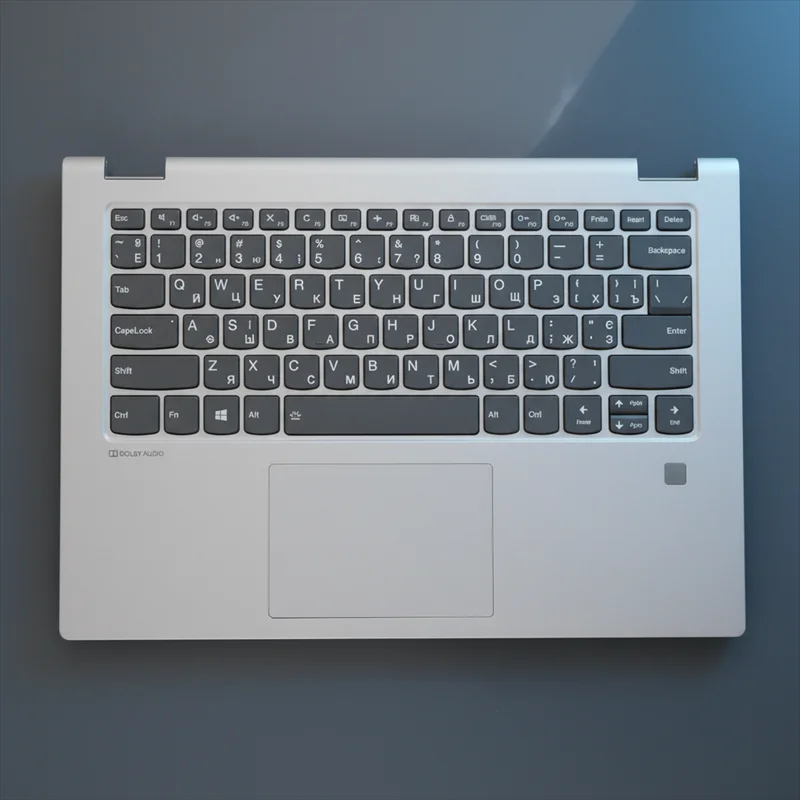 

Украинская клавиатура с подсветкой UKR, верхняя часть корпуса с подставкой для рук GY PL, чехол FPR для Lenovo Ideapad C340 Flex 14 IAP IML IWL 5CB0S17474