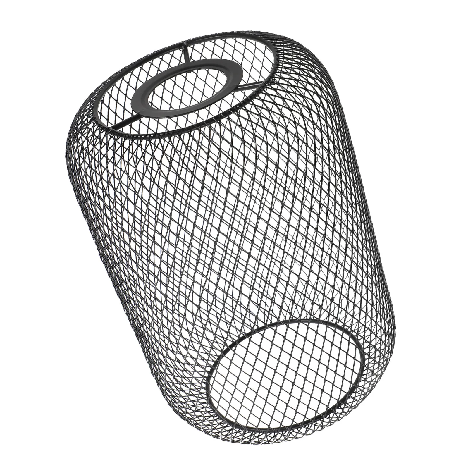 Vintage Metal Mesh Lamp Shade Iron Wire Cage Pendant Light Holder Industrial Hanging Light Fixture Replacement Minimalist