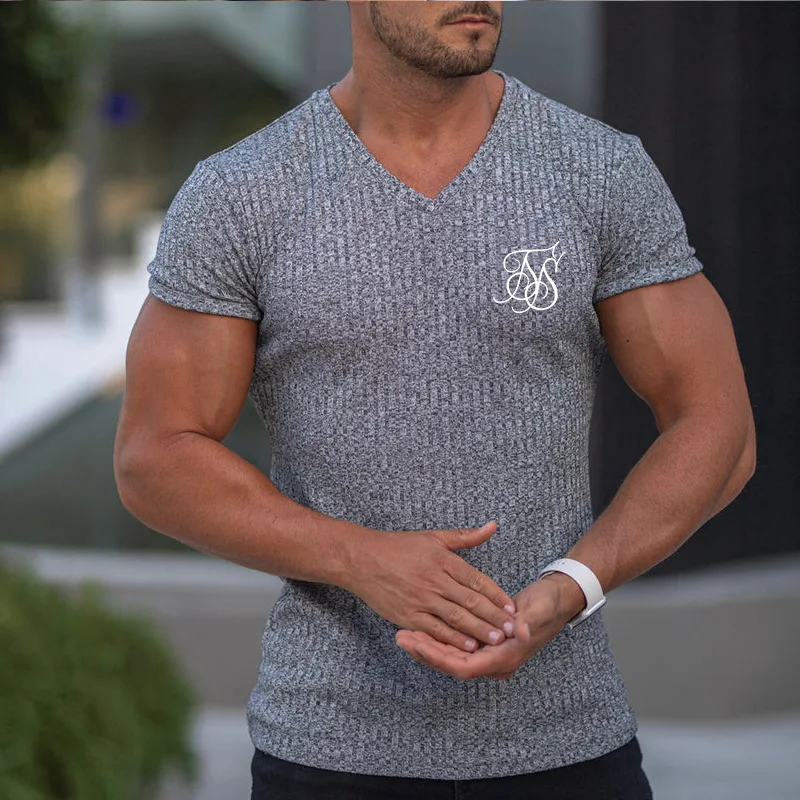 2022 NEW Sik Silk T Shirt Men Summer Short Sleeve Compression Tshirt Mesh Tops Tee Male Clothing Casual Fashion T-shirts