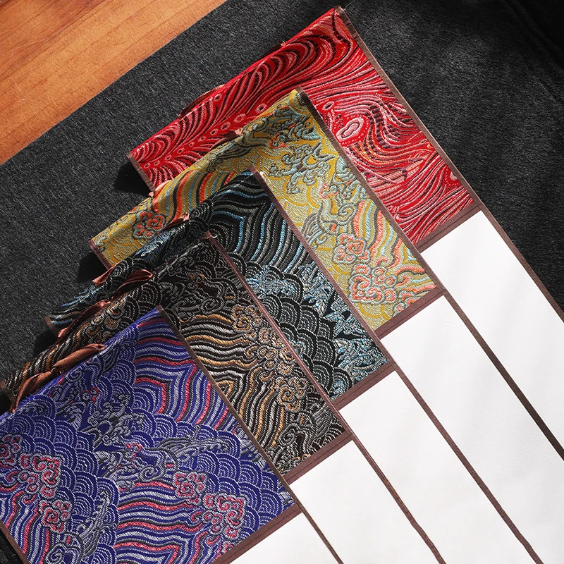 1 قطعة ورق الأرز المعلق الصغير التمرير فارغة الخام شوان ورقة اللوحة الكتابة الخط زن الروح النمط الصيني الخط ديكور #1