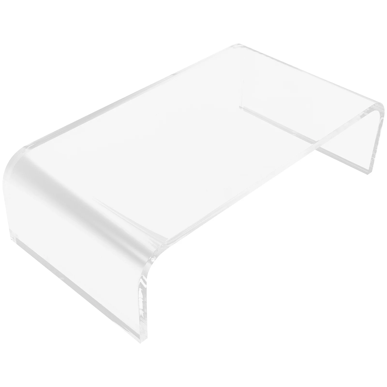 

Acrylic Monitor Riser 36x19x10cm Clear Computer Desk St Laptop Shelf Display Bracket Storage Keyboard Mouse Elevator
