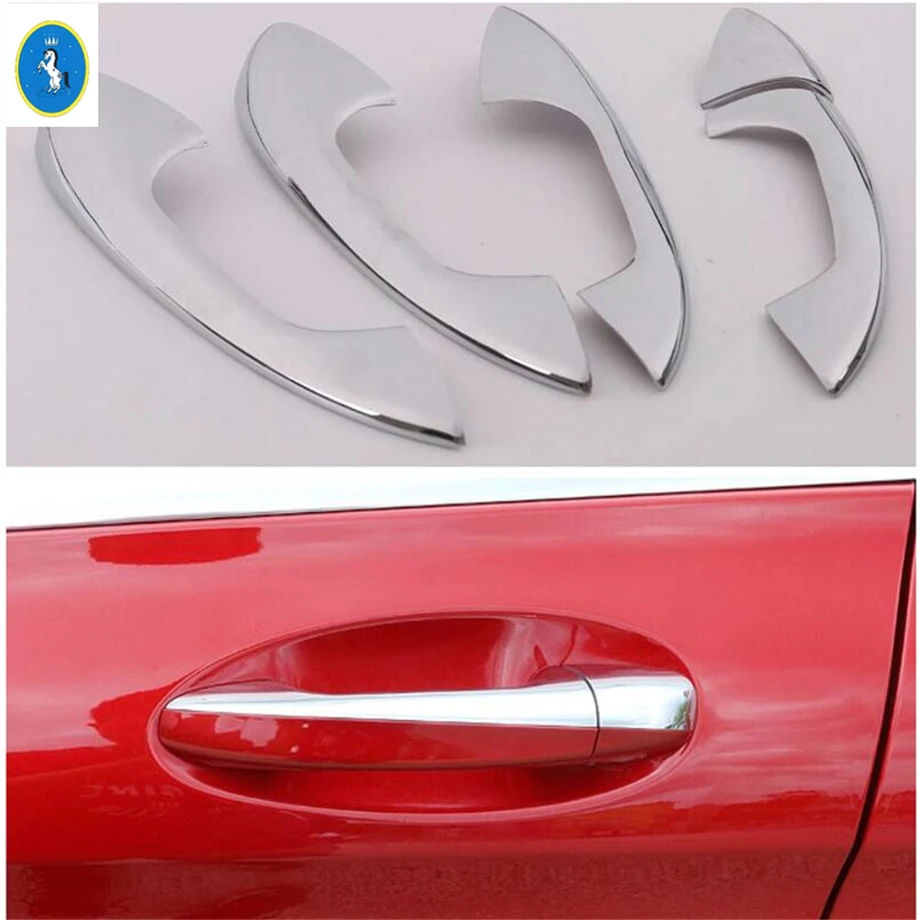 

Exterior Refit Kit Outer Door Pull Doorknob Handle Hand-clasping Bowl Cover Trim Fit For Mercedes Benz GLC X253 2015 - 2021