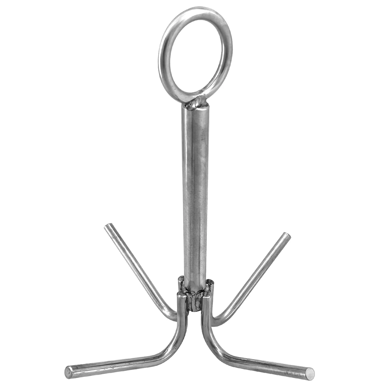 

Boat Heavy Duty Stainless Steel Umbrella-shaped Four-pronged Anchor Grappling Hook 300mm/11.8 inches Marine Hardware Fitting