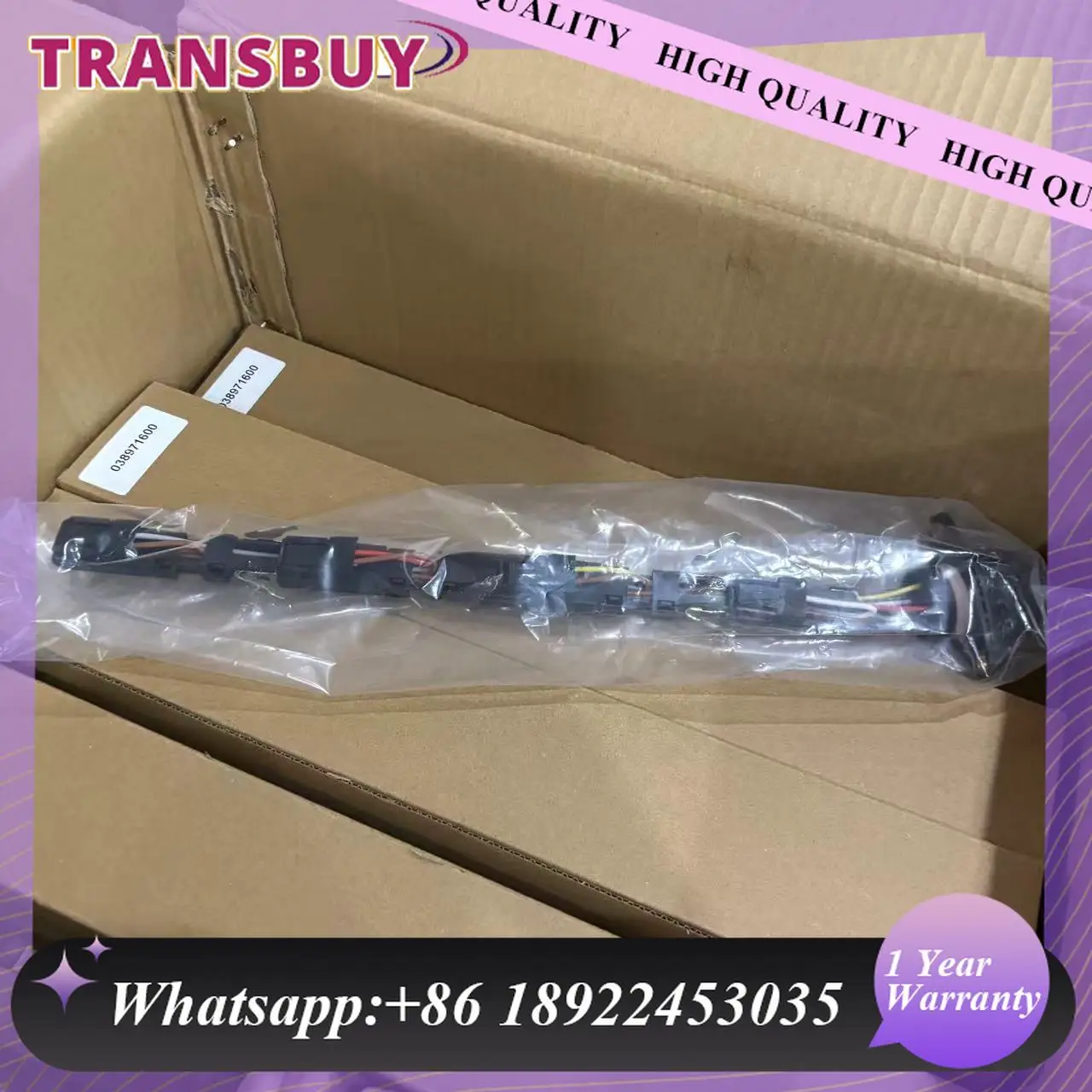 

038971600, новый комплект жгутов проводов форсунок, костюм для VW A3 A4 A6 PD TDI 8 В, дизель, 1,9 л, 2,0 л