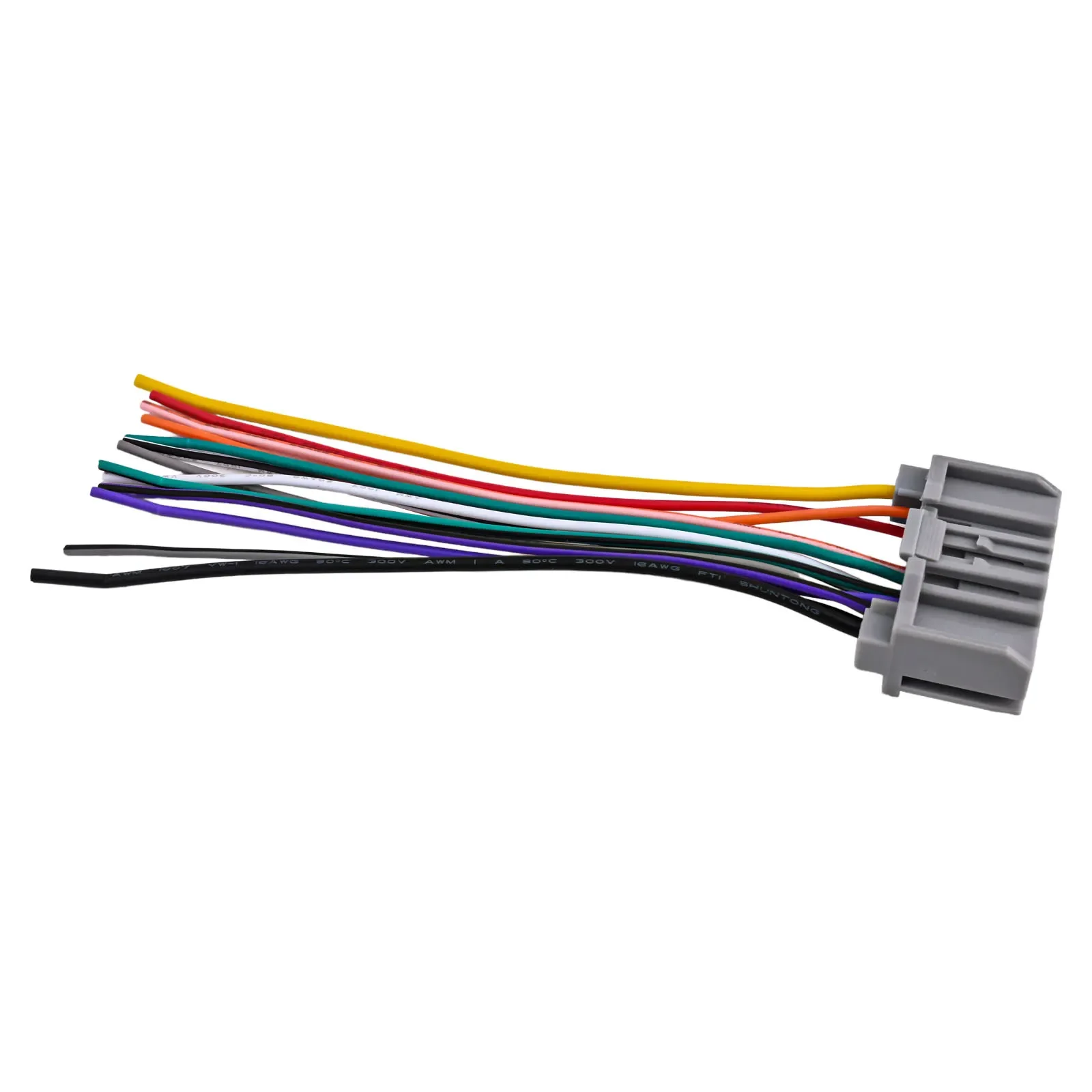 For Radio CD Harness Adapter Plug Harness Adapter Plug Color Coded Easy Installation Plastic+Rubber+Metal Secure Connection