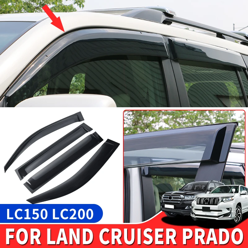 

Автомобильный дефлектор боковых окон для Toyota Land Cruiser 200 Prado 150 LC150 LC200 2008-2023 , внешние аксессуары Защита от дождя и солнца 2021 2020 2019 2018 2017 2016 2015 2014 2013 2012 2011 2010 2009