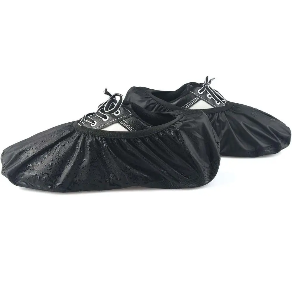 

Waterproof Bowling Shoe Covers Dust-proof Machine Washable Shoe Covers Protector Black Reusable Bowling Shoe Protector