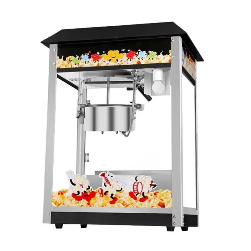 Commercial Popcorn Machine 1400W 220v Popcorn Maker Electric Heating Bud popcorn stall snack puffing machine popcorn machine