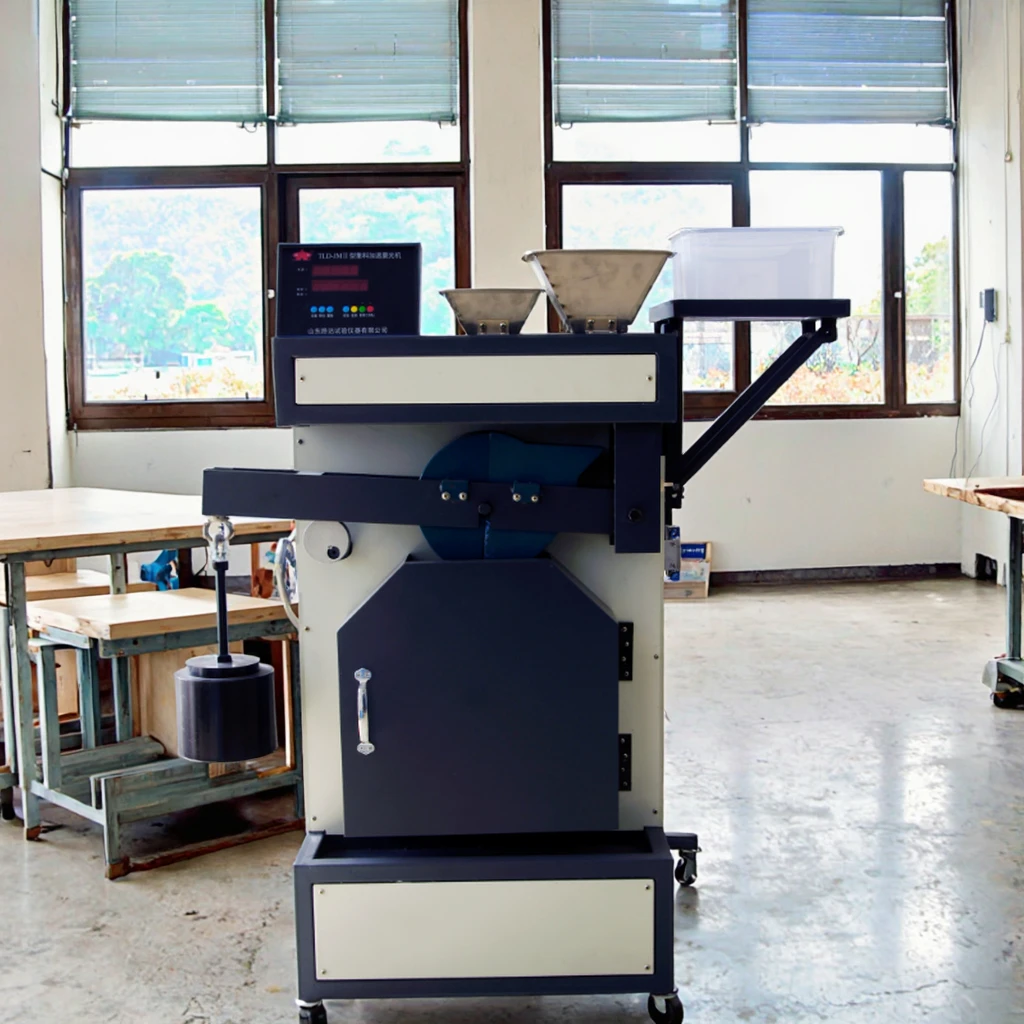 Polishing Process of Tires on Asphalt Testing Equipment Aggregate Accelerated Polishing Machine Simulating the