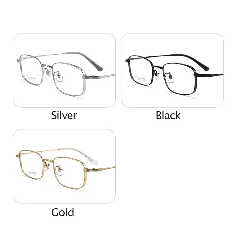Durable Titanium Optical Frames IP Plating High Elasticity for Long Lasting Use