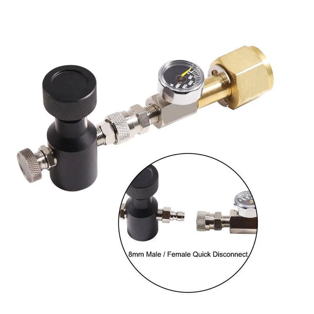 Cylinder Refill Connector for Soda Water Tanks with Thread W21.8-14 for Sparkling Water Filling Systems with Quick Disconnect