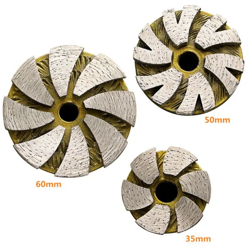 1 pièce Disque de meulage à sec diamanté 35-50 mm en forme de bol pour béton, maçonnerie, granit, marbre, pierre, outils dédiés pour meuleuse d'angle