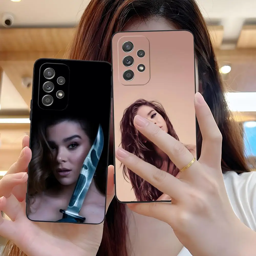Hailee Steinfeld Matte TPU Mobile Phone Case for Samsung Galaxy A56 55 54 53 52 51 36 35 34 23 16 15 5G Colorful Cover