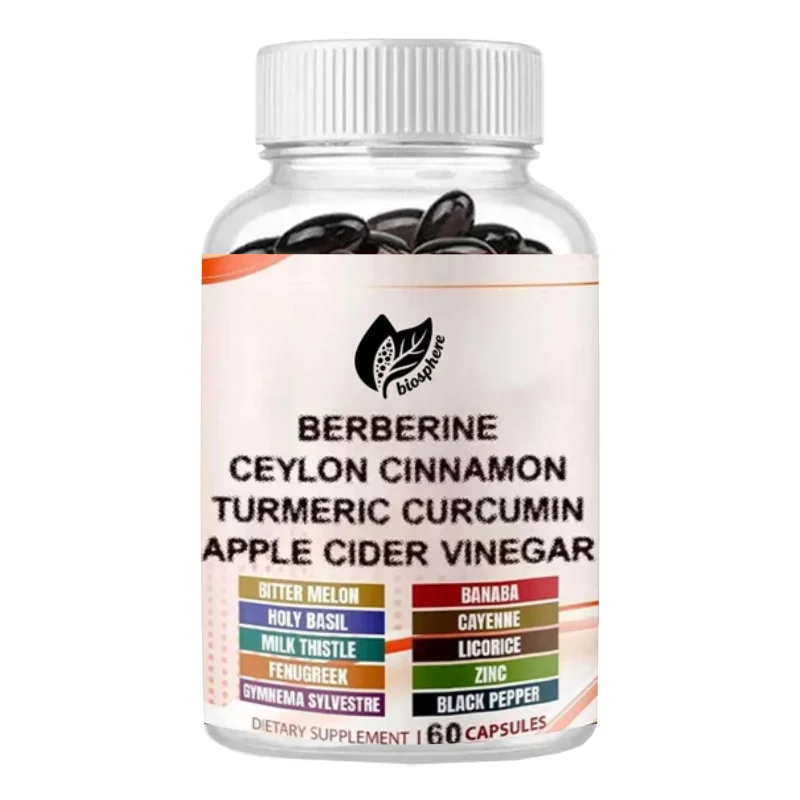 

Берберин, корица, яблочный уксус, куркума - комплексная поддержка здоровья, 60 капсул