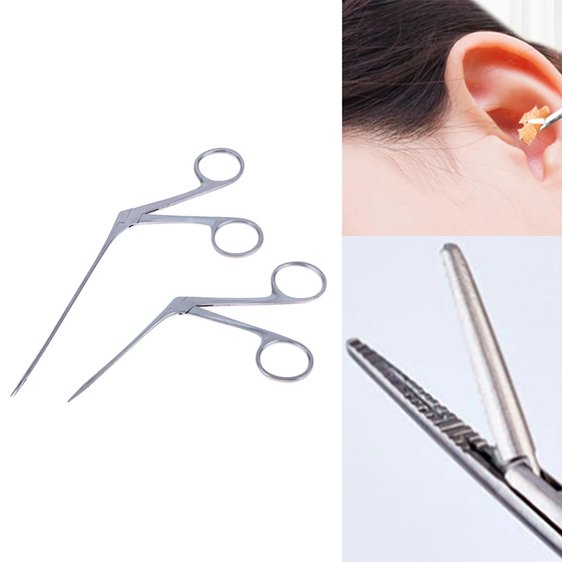 Medical Ear Wax Pick Tongs Earwax Remover Hartmann Micro Alligator Crocodile Forceps Earpick Nose Operational Cleaner Clip