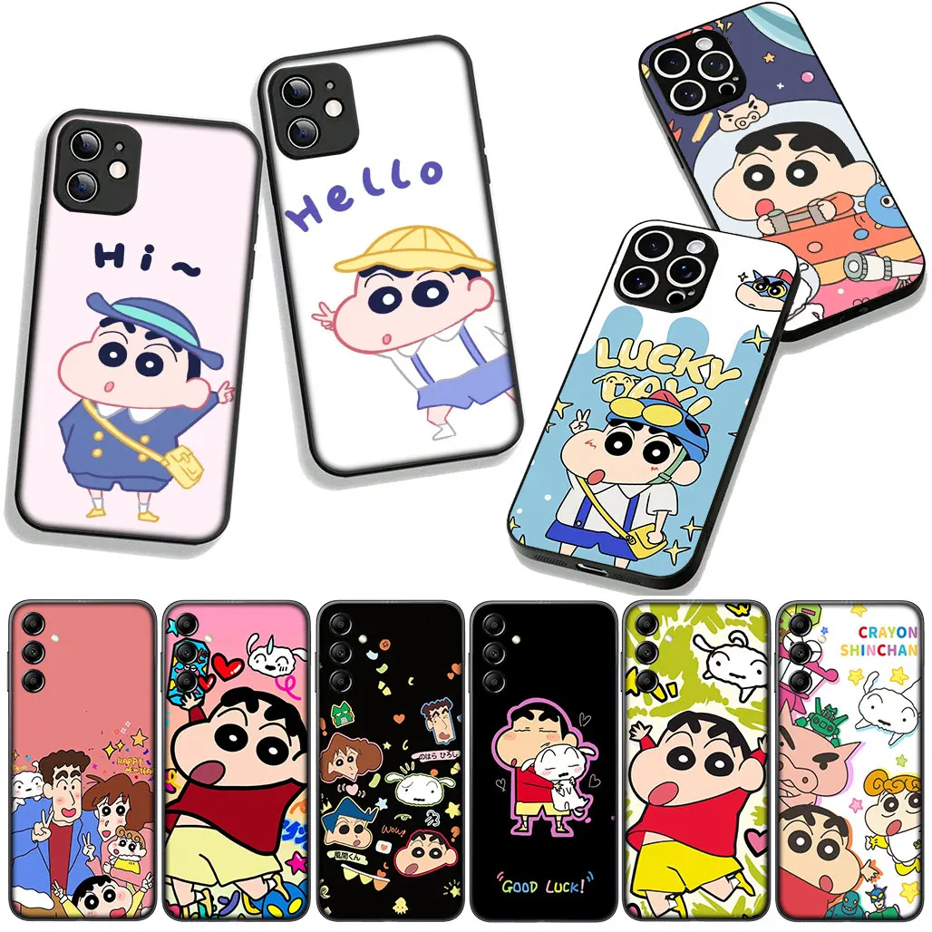 Чехол C-Crayon S-Shins C-Chans S-Shinchans для Xiaomi Redmi Note 11 9 8 7 10 Pro A4 7A 9A 9T 10A 10C 9C NFC Чехол для телефона