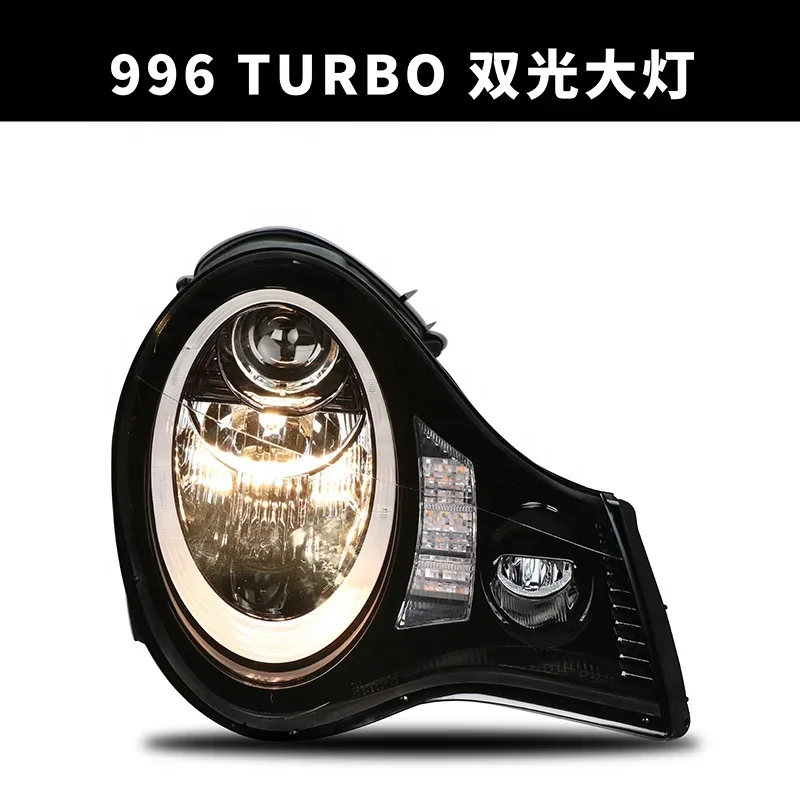 AirowFor Porsche 996 TURBO LED Head Lamp BI XENON Projector Lens Headlight