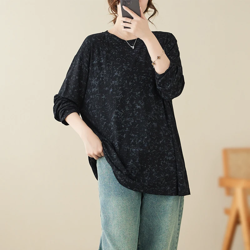 Dopasowany sweter z dzianiny, cienki, na jesień i zimę, z nadrukiem, bazowa warstwa, zapinany na guziki, damski sweter modny.