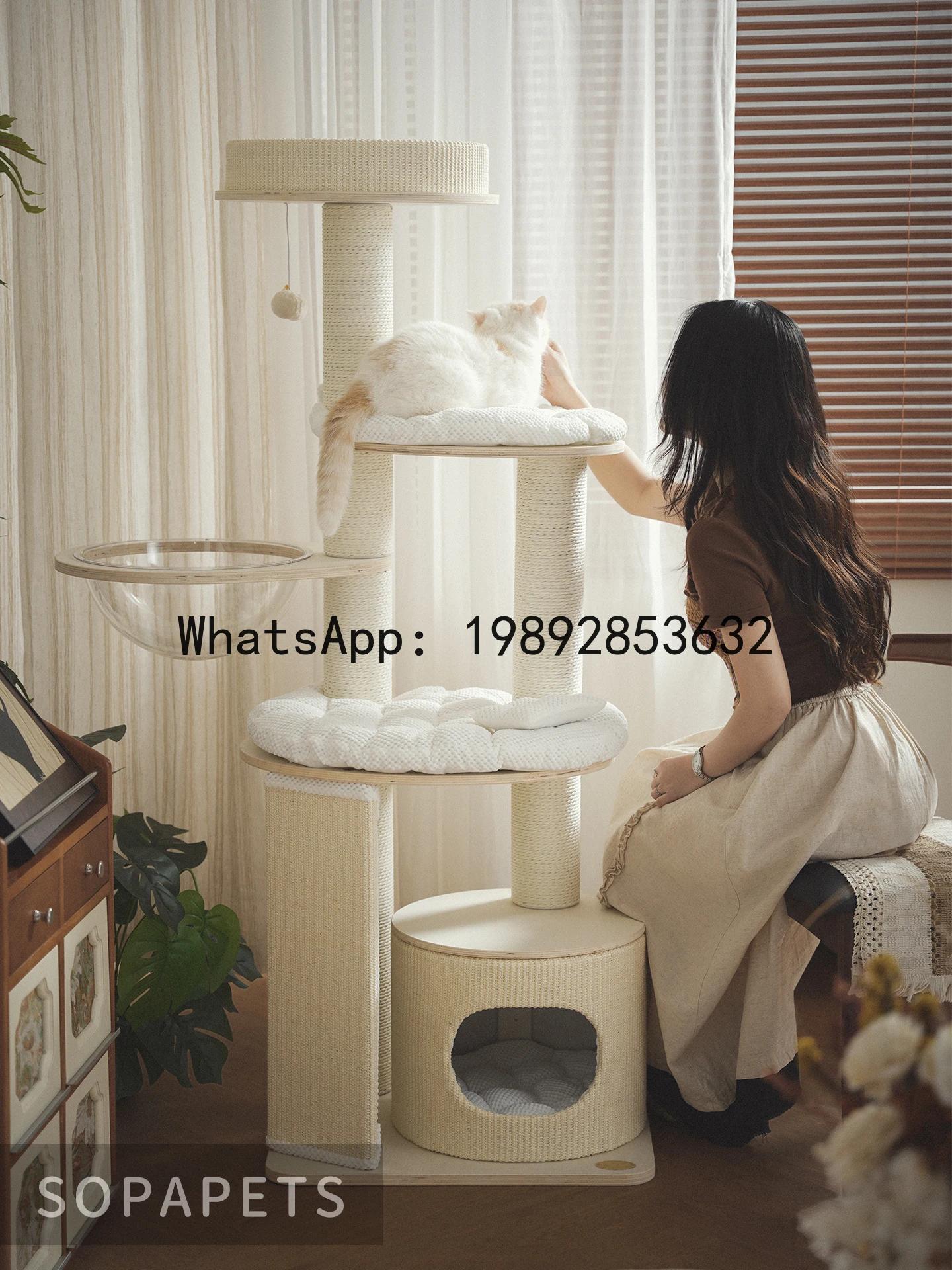 YFY Mousse  Climbing Frame Solid Wood Small  Space-Saving Household Large  Special  Frame  House  Tree Integrated