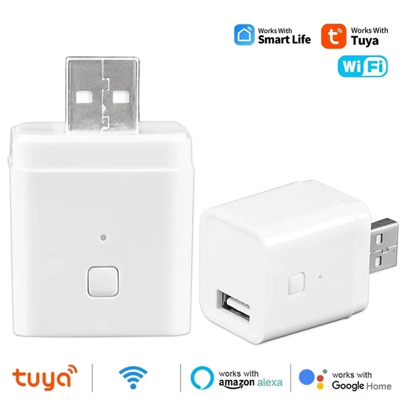 Tuya WIFI Smart Micro USB Adaptor Switch 5V USB Power Adaptor Plug Works With Smart Life Alexa Google Home Voice Timing Control