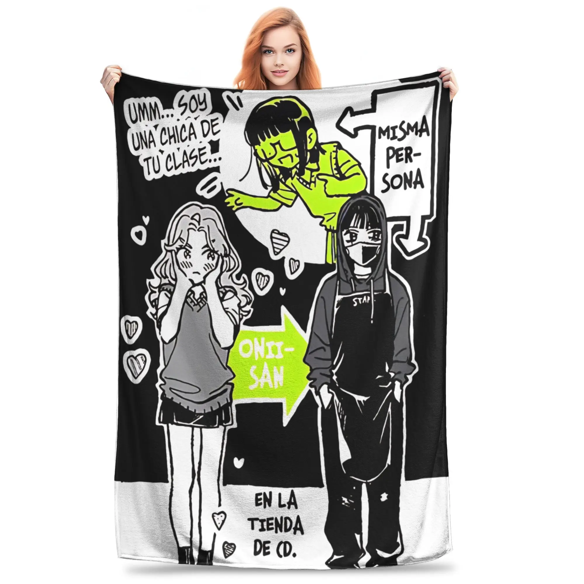 The Guy She Was Interested in Wasn't a Guy at All Blankets  Flannel Throw Blanket  Decoration Soft Warm Bedspreads,