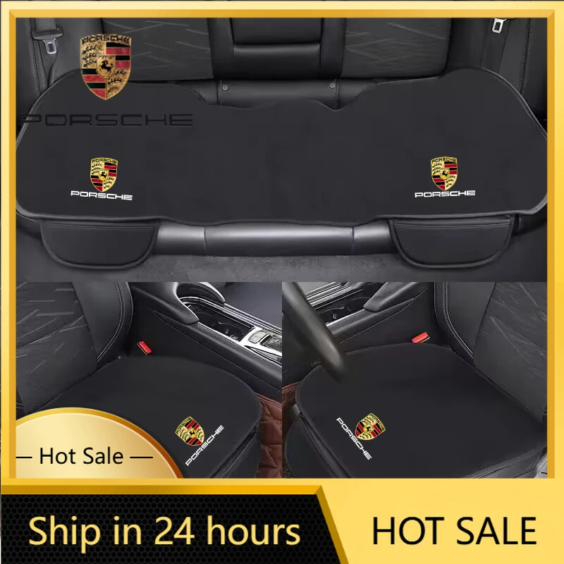 

Car Sticker For Porsche Car Front Back Seat Cushion Protect Pad Auto Non-Slip Cover For Porsche Cayenne Panamera Macan 911 718 T