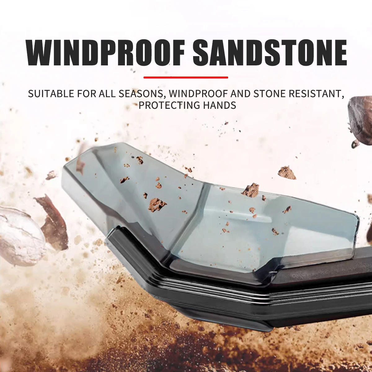 รถจักรยานยนต์ Handle Hand Guards Wind Protector แปรงตกแต่งบาร์ Universal Motocross Grip ป้องกันครอบคลุม Handlebar Handguard