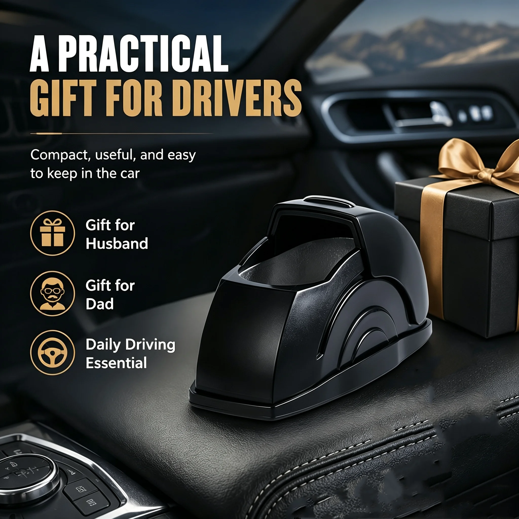 4/2 Piece Set Car Ashtray, Flip-Top Anti-Fly Ash Storage Box, Compact Portable Ashtray for Car Windows, Durable Storage Gadget, Practical Gift for Father or Husband