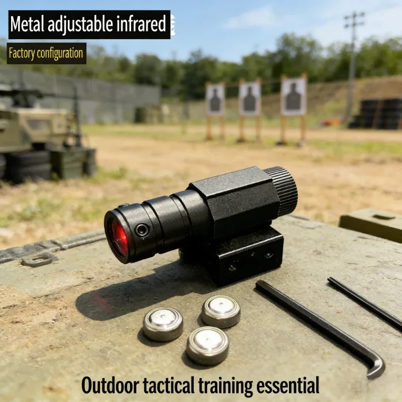 Mira Laser Vermelha Mini 805, Mira de Ponto Vermelho Ajustável, Compatível com Trilhos de 11mm e 20mm, Ferramenta de Caça para Rifle e Pistola