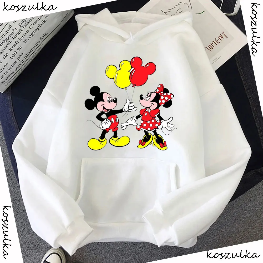 Winter Outerwear Girls Jackets Hoodies Disney Mickey Mouse Brand Hoodies Korean Harajuku Large Size Streetwear Sweatshirt Tops