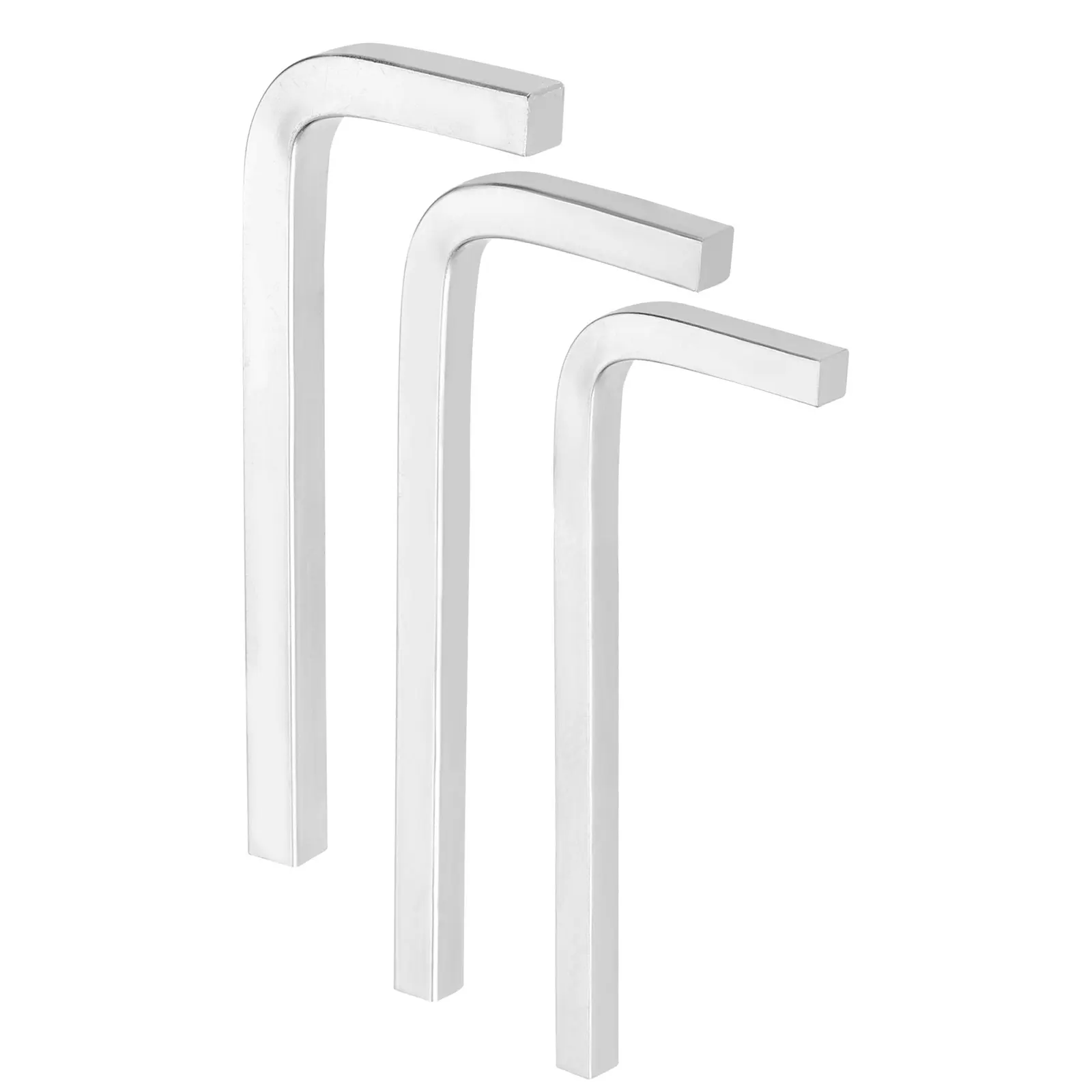 1 Set L-Shaped Square Head Wrench 3/4/5/6/7/8mm Carbon Steel L-Key 4 Points Metric Bolt Wrenches Repairing Tool for Repair
