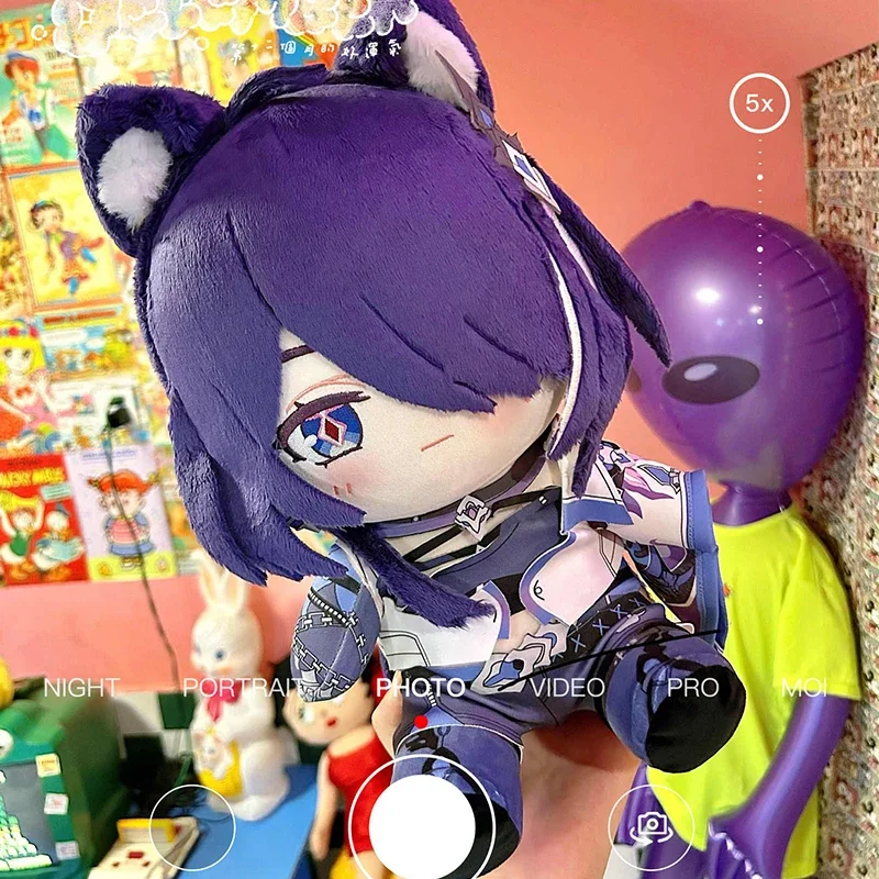 Game Honkai: Star Rail Raiden Bosenmori Mei Acheron Plush Doll Body 30CM Cartoon Dress Up Toys Sitting Posture Figures Pillow