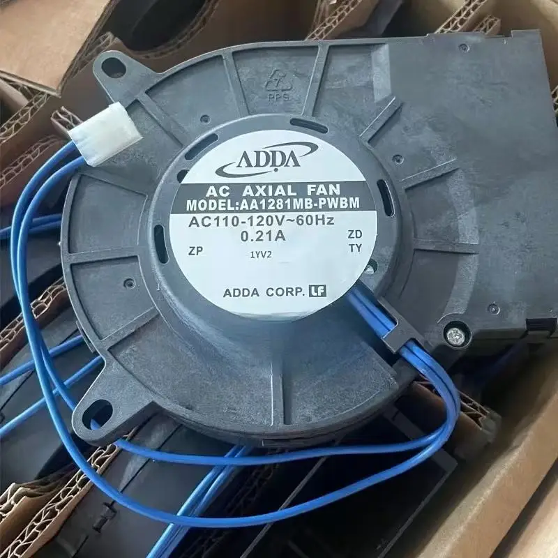 For ADDA AA1281MB-PWBM AC 110V-120V 0.21A Turbo Blower High Air Pressure Fan