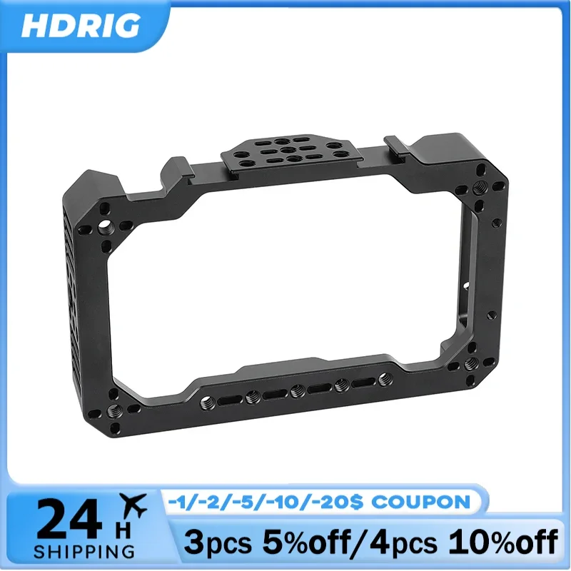 HDRIG Full Monitor Cage Form-Fitting Cage for Desview R5 5.5inch On-Camera Field Touch Screen