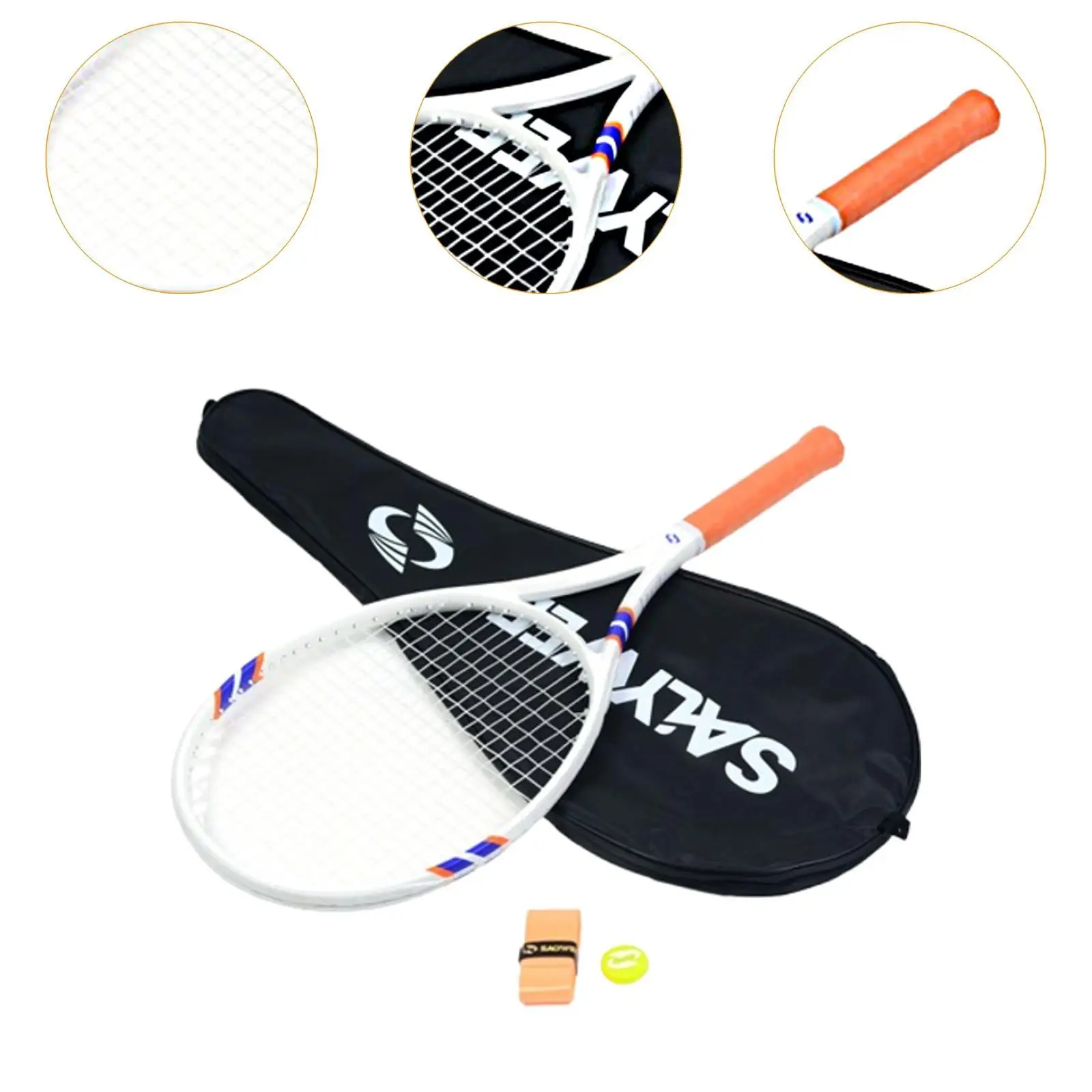 テニスラケット テニスラケット ポータブル 大人用 滑り止めグリップ バッグ付き トレーニング ゲーム 屋外 裏庭 ビーチ レクリエーション