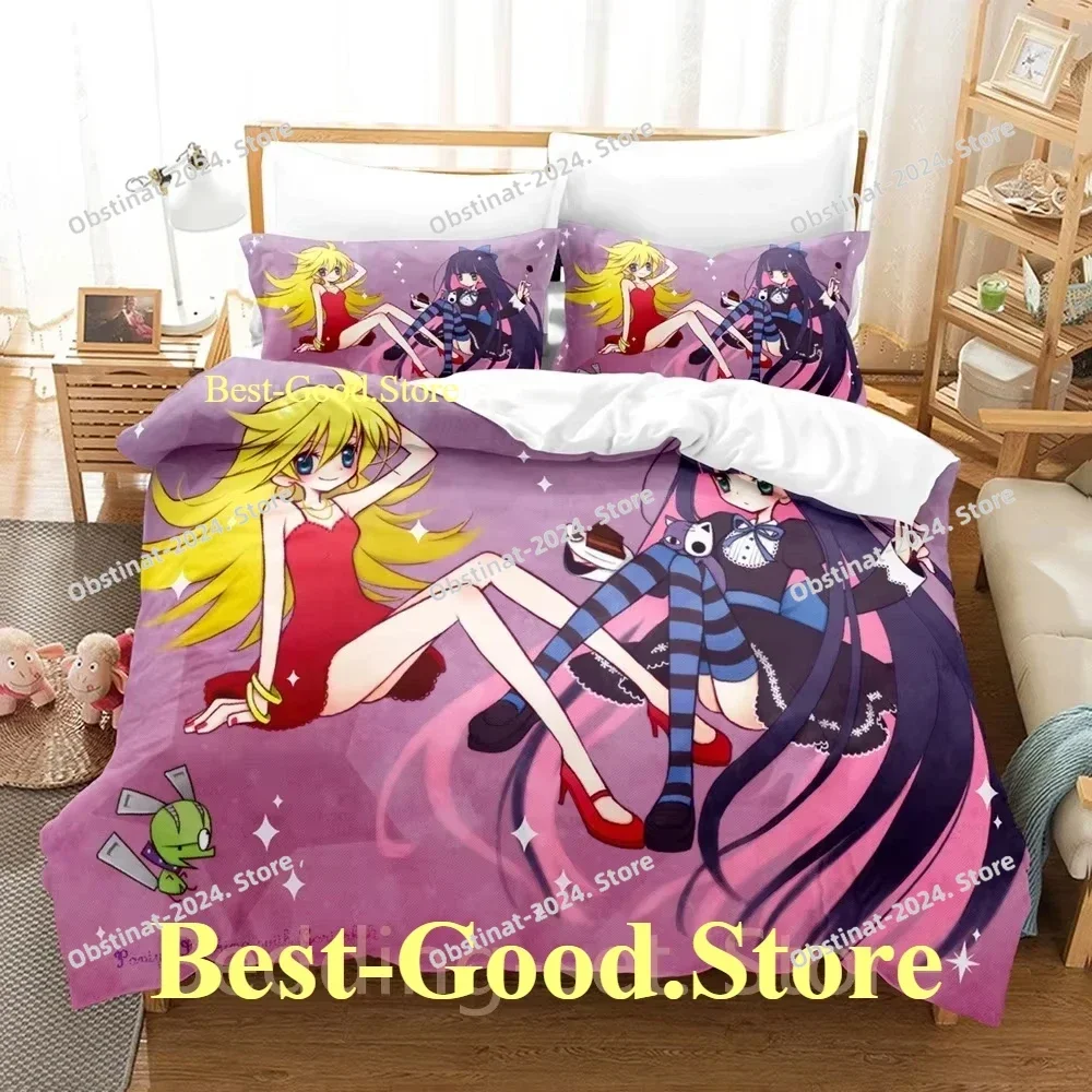 

2024 Panty and Stocking Bedding Set Single Twin Print Bed Set With Pillowcase Bed Duvet Cover Soft Single Double Queen King Size