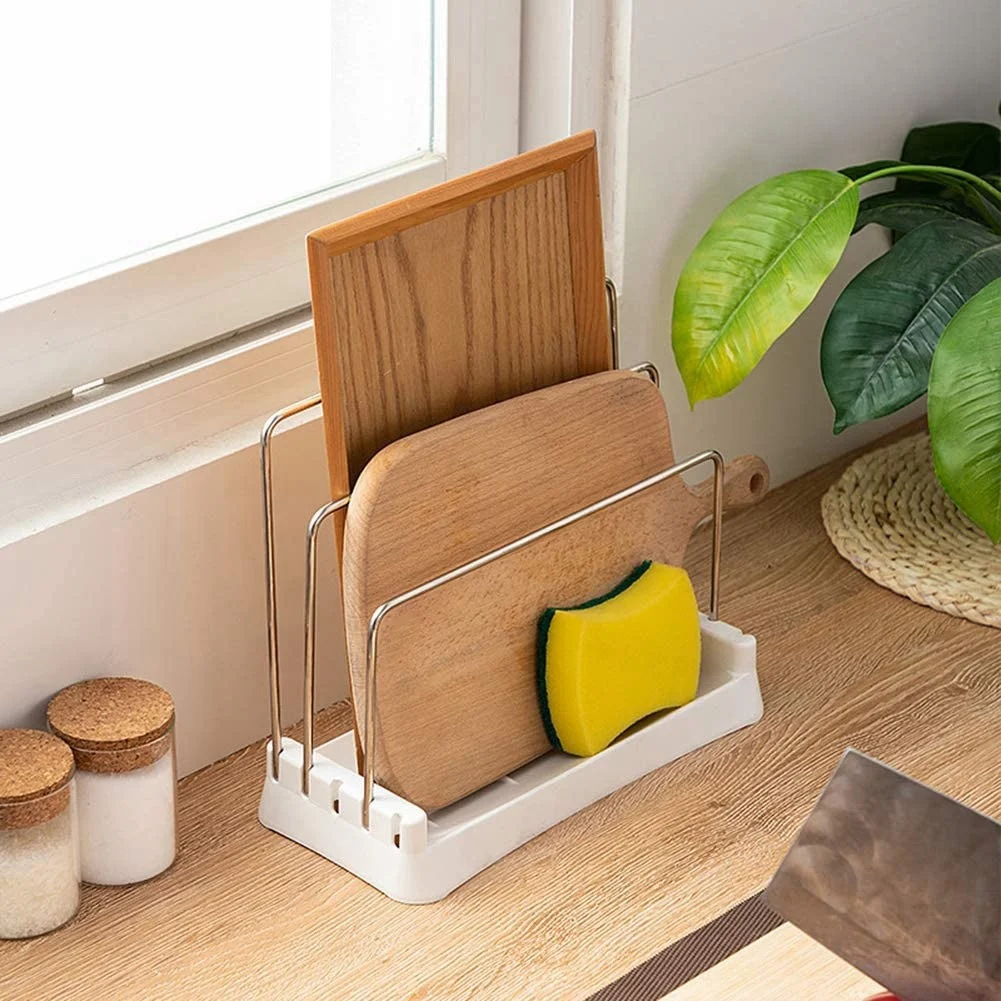 

Держатель разделочных досок COFA, органайзер, полка для кладовой, держатель для формы для выпечки, органайзер для разделочной доски, кухонная столешница для хранения, белый цвет