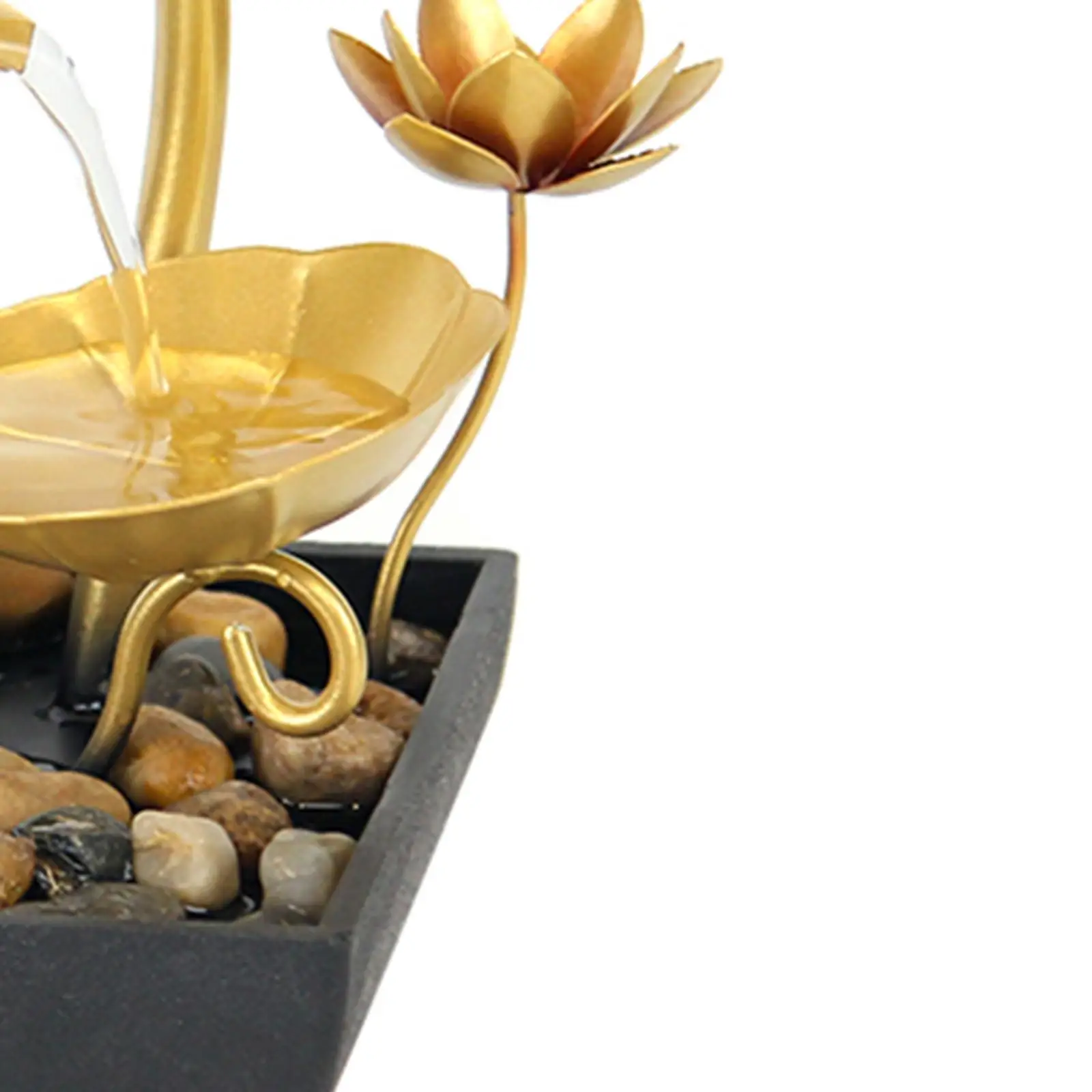 Tabletop Water Fountain Decorative Flowing Interior Fountain Circulating Pump for Living Room Relaxation