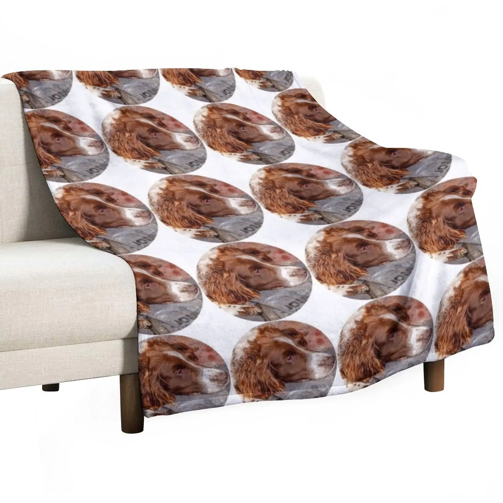 

New Springer Spaniel at rest Throw Blanket Designers halloween Blankets