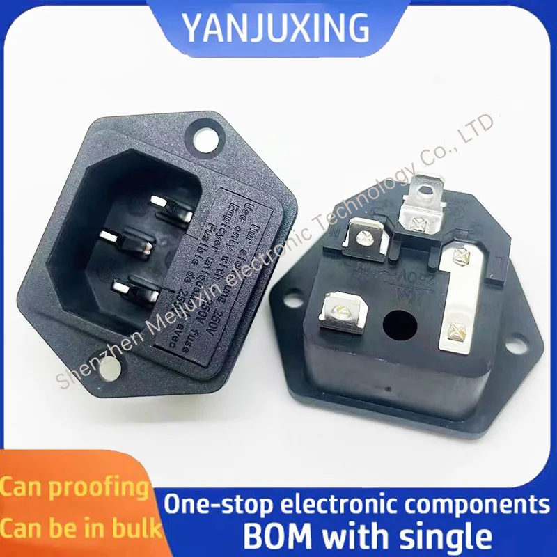 1pcs/lot AS-07 Copper Ear-Pendant Power Socket Square-shaped Socket with CCC Certification and Fuse Protection