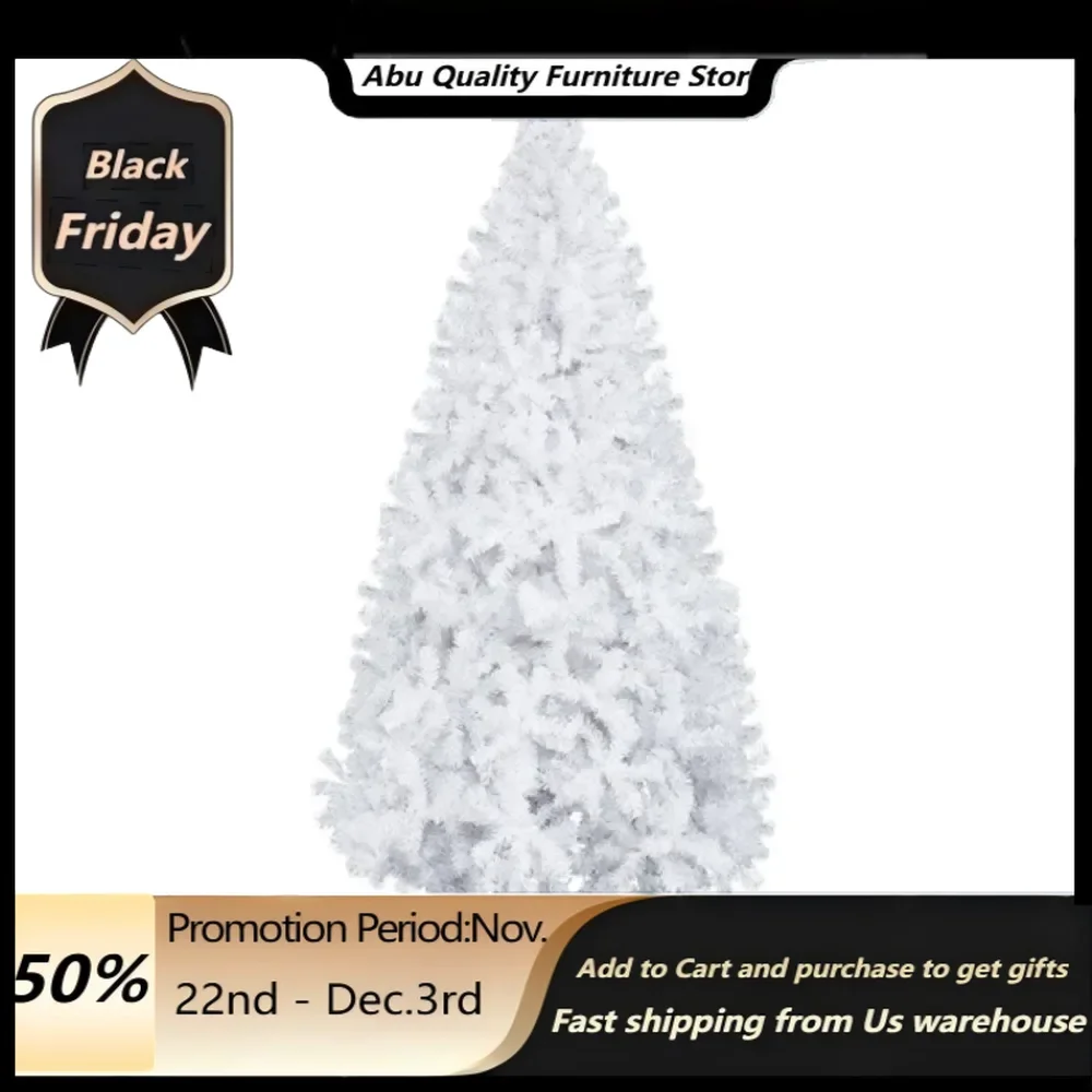 

The white 7ft 950 branches are made of high-quality PVC materials as well as fine craftsmanship for Christmas trees