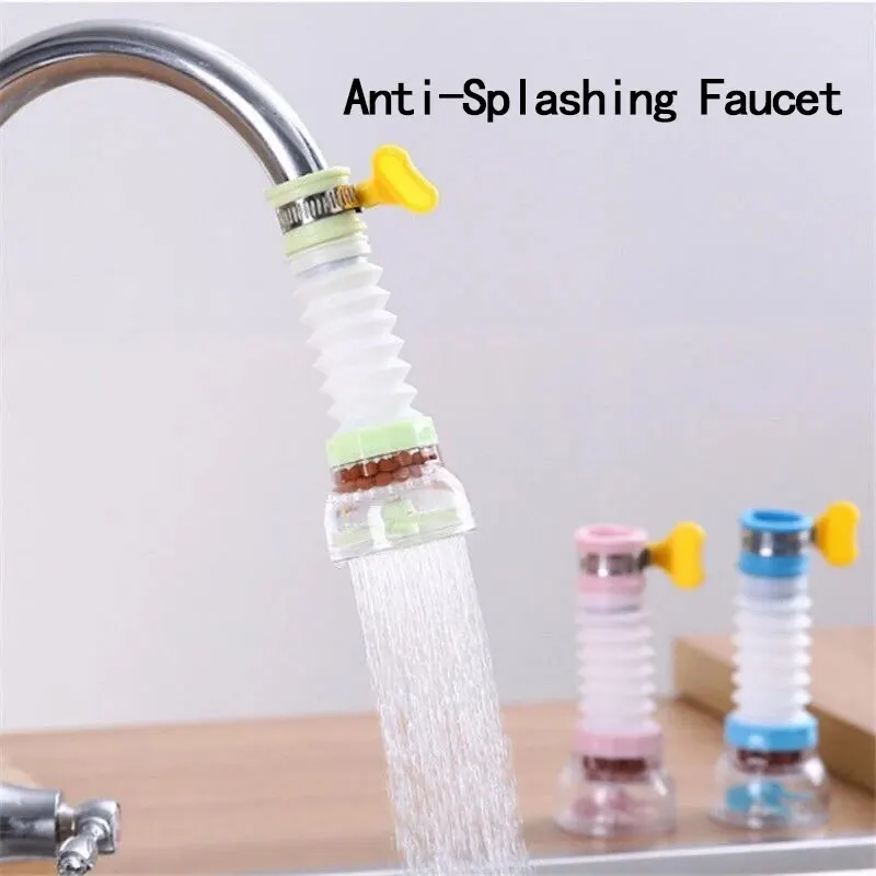 Rotatable Anti‑Splashing Faucet Extender, Universal Multifunctional Water Tap Filter for Kitchen Wash Basin