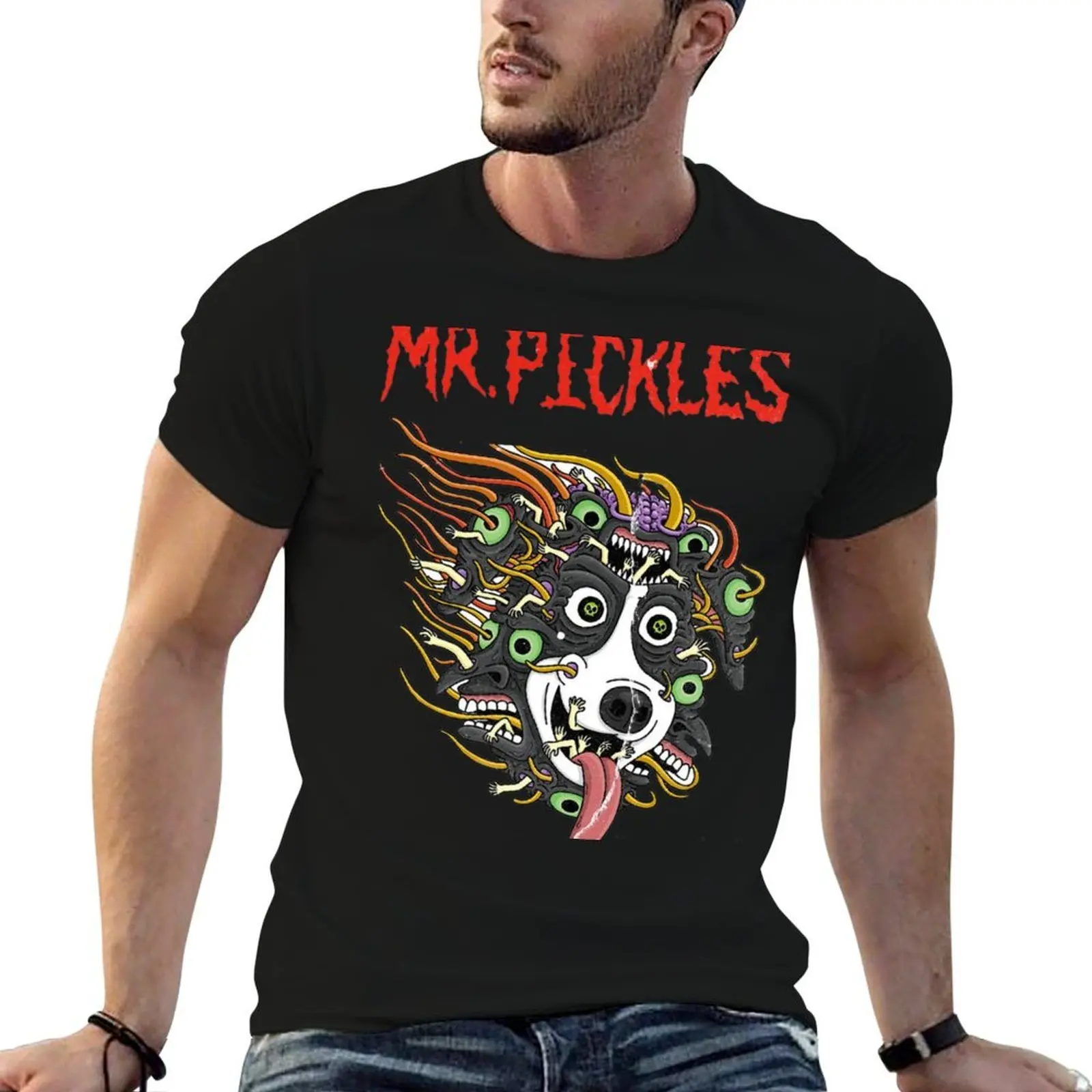 

Mr. Pickles ClassicThrash-tacular Sticker T-Shirt t shirts designer t shirts cotton 100% T-Shirt