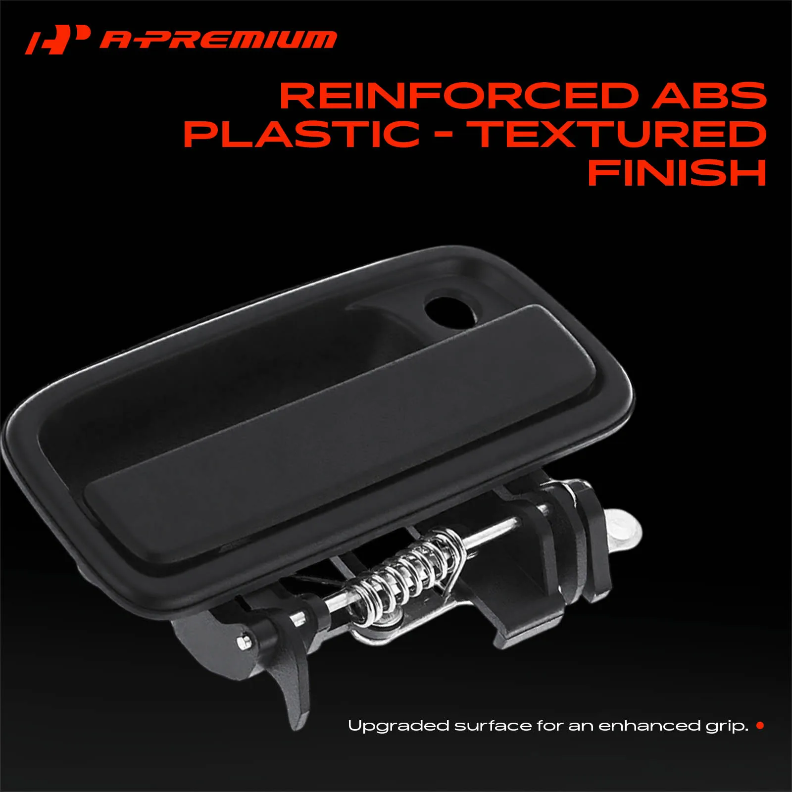 A-Premium Front Passenger Side Exterior Door Handle with Keyhole Textured for Toyota Tacoma 1995-2004