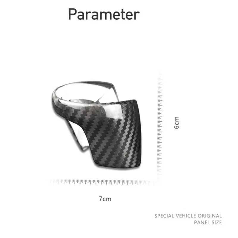 For Mazda Atez CX-3 CX-4 CX-5 CX-8 Real Dry Carbon Fiber Back Gear Shift Knob Cover Trim Fit Decoration Sticker Accessories