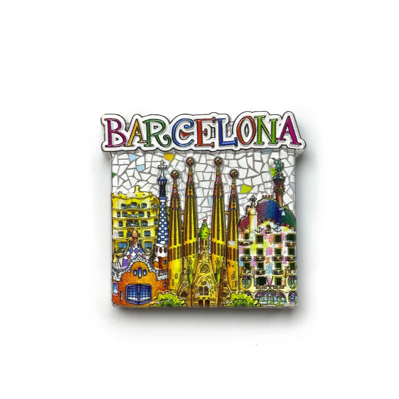 

Barcelona, Spain3dSagrada Familia Architecture Scenery Refrigerator Magnet Travel Souvenir Home Decoration