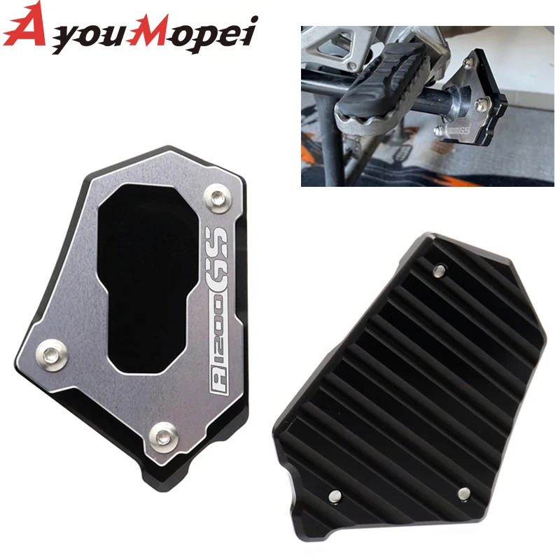 

Motorcycle Accessories for R1200GS Foot Pad Support Kickstand Side Stand Extension Adv R1250GS Adventure R1200 GS LC NEW