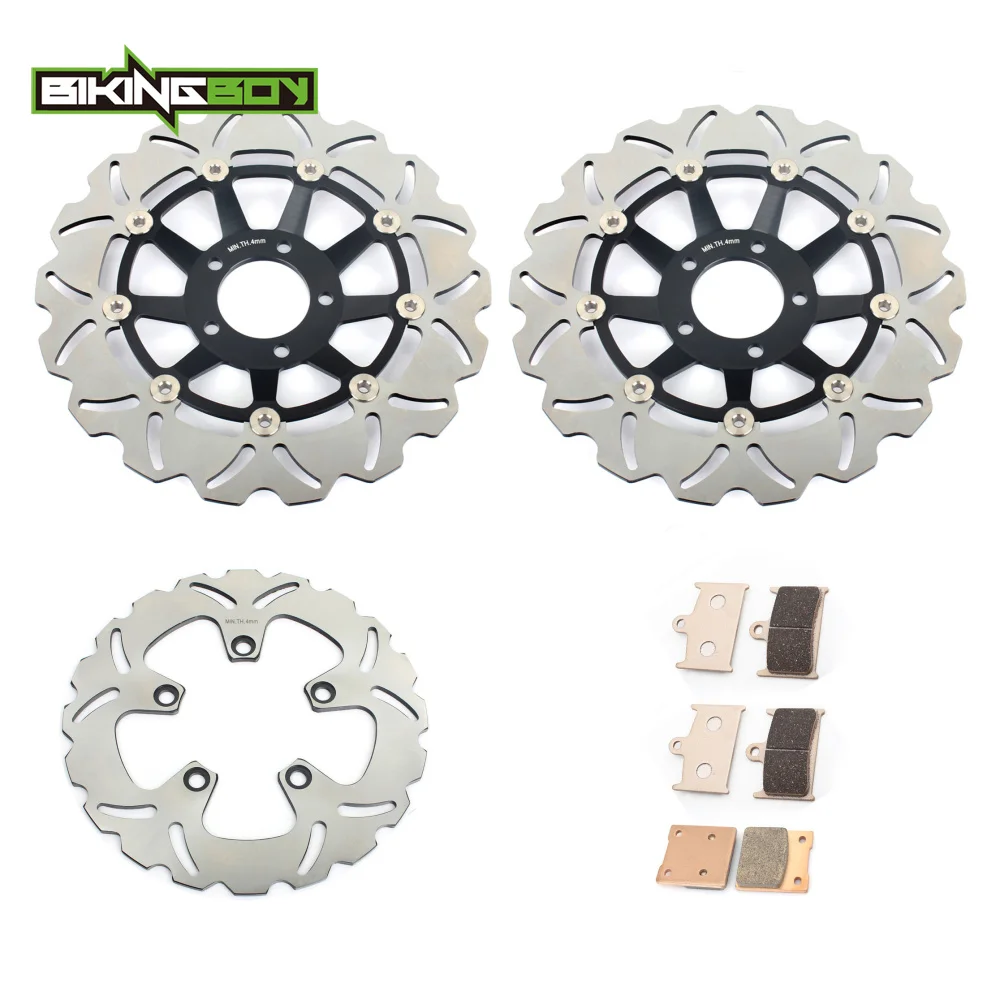 BIKINGBOY GSX-R 1100 89 90 91 92 93 94 95 96 GSXR 750 1988-1995 GSXR 600 W 1992 1993 Front Rear Brake Discs Disks Rotors Pads